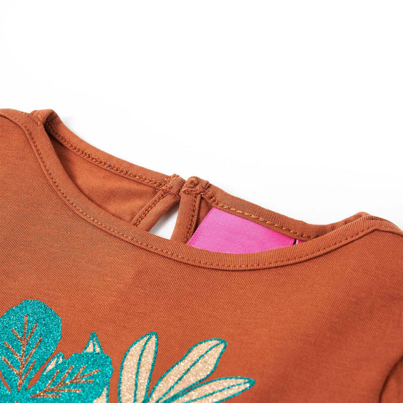 Kinder-Langarmshirt Cognac 104