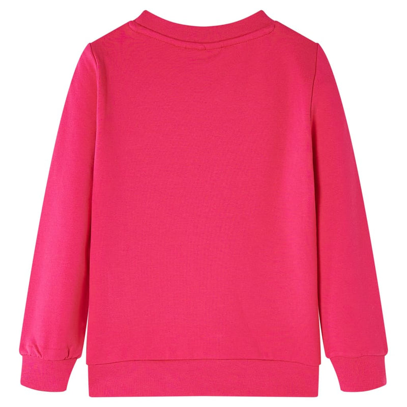 Kinder-Sweatshirt Knallrosa 92