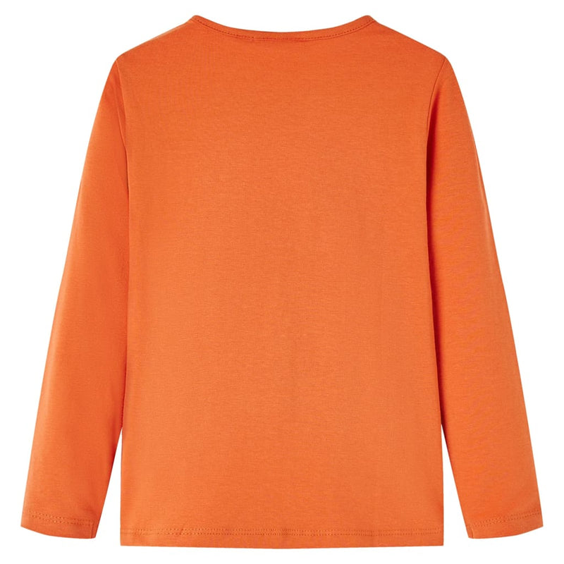 Kinder-Langarmshirt Dunkelorange 116