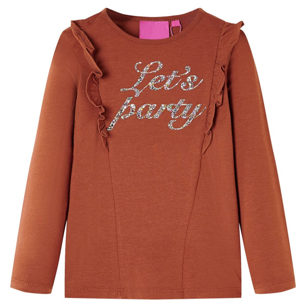 Kinder-Langarmshirt Cognac 92