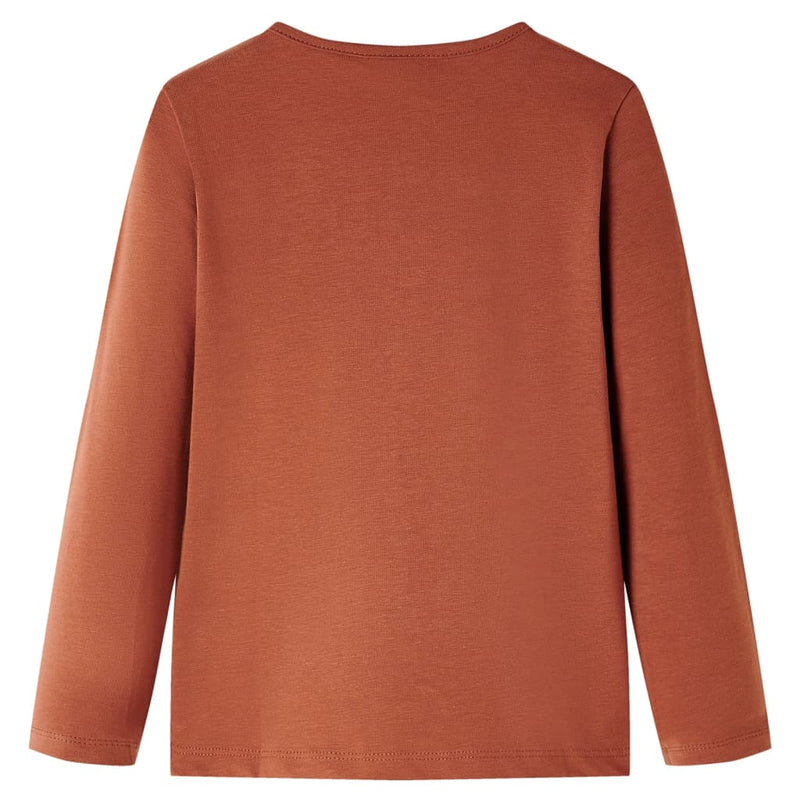 Kinder-Langarmshirt Cognac 92