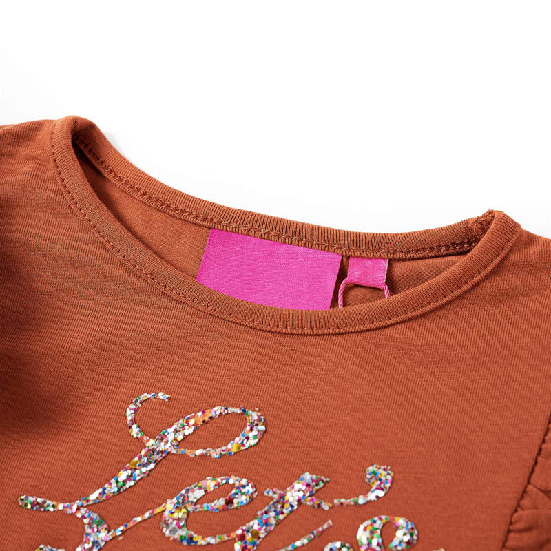 Kinder-Langarmshirt Cognac 92