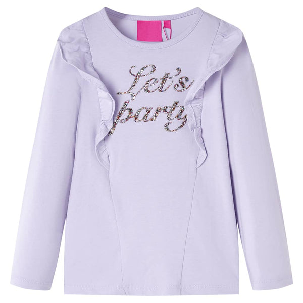 Kinder-Langarmshirt Helllila 92