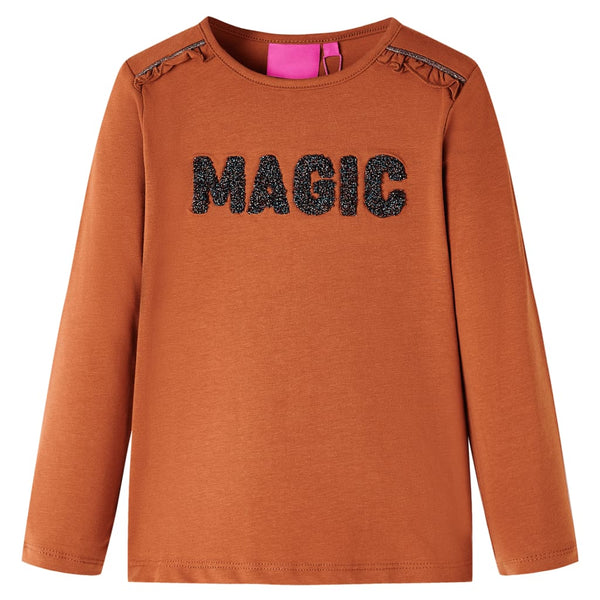 Kinder-Langarmshirt Cognac 104