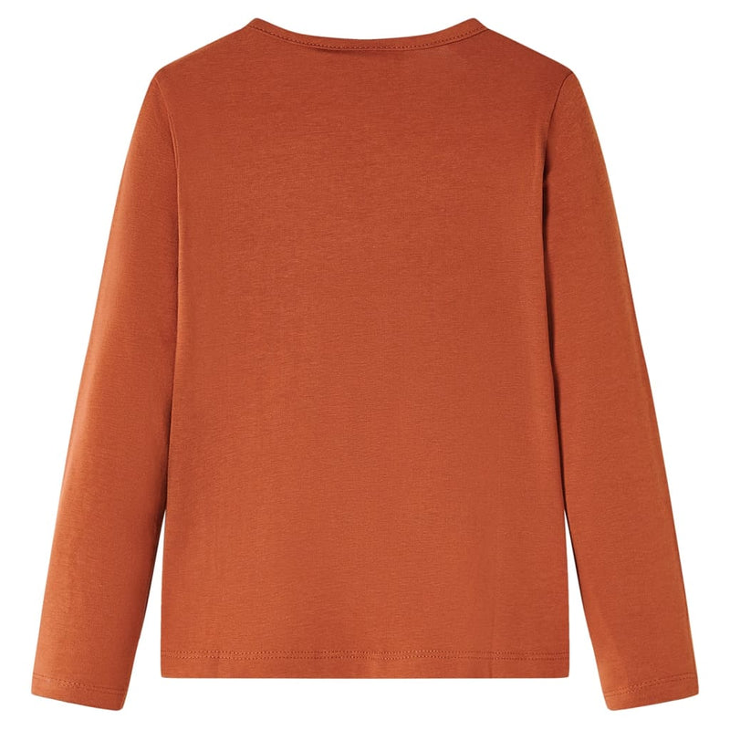 Kinder-Langarmshirt Cognac 92