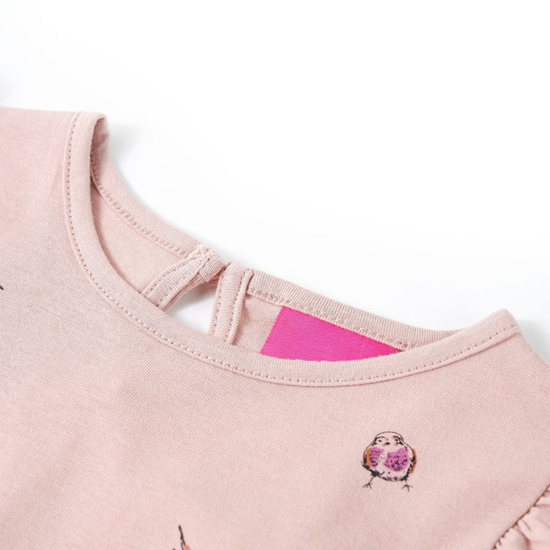 Kinder-Langarmshirt Rosa 92