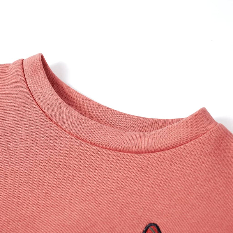 Kinder-Sweatshirt mit Farbblock Rosa 116