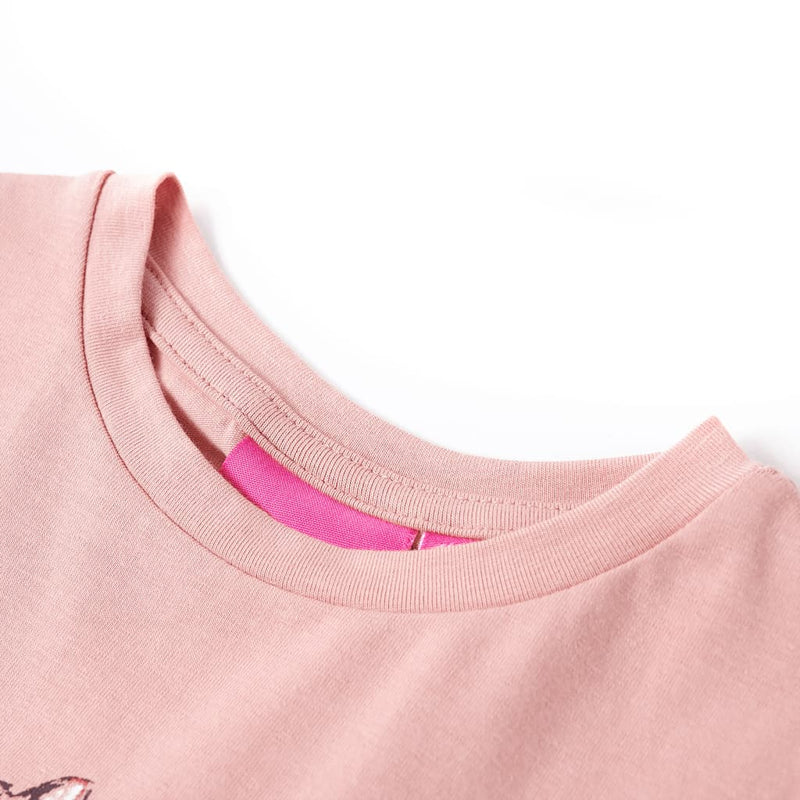 Kinder-Langarmshirt Rosa 140