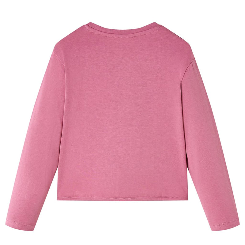 Kinder-Langarmshirt Himbeerrosa 116