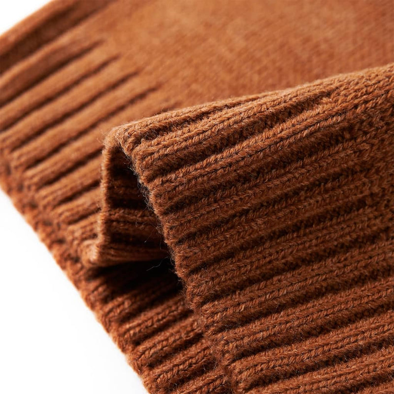 Kinderpullover Gestrickt Cognac 92