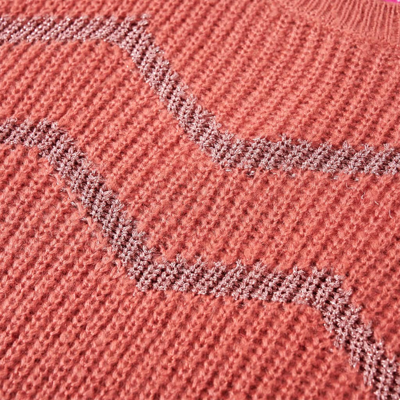 Kinderpullover Gestrickt Mittelrosa 92