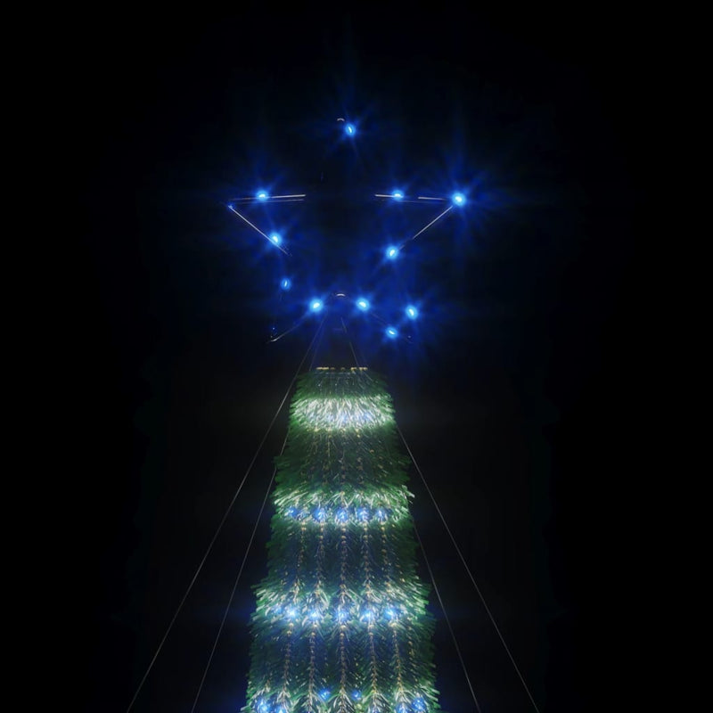 Weihnachtsbaum Kegelform 275 LEDs Blau 180 cm