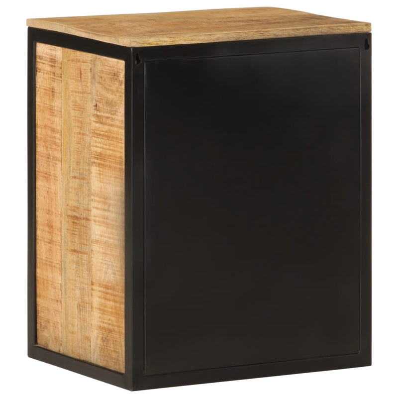 Badschrank 40x30x50 cm Massivholz Mango und Eisen