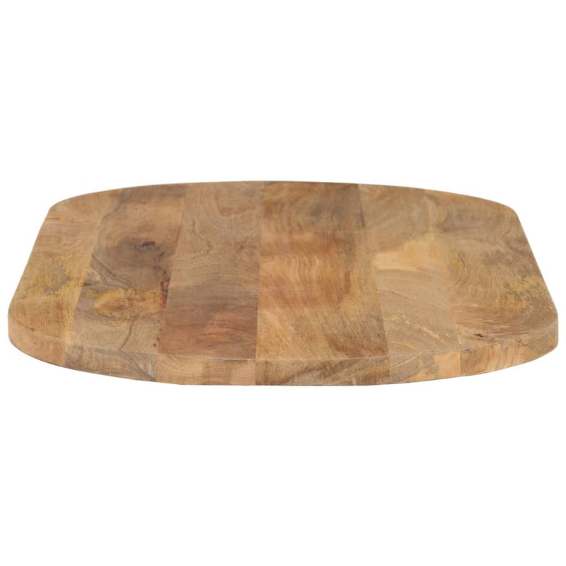 Tischplatte 110x50x2,5 cm Oval Massivholz Mango