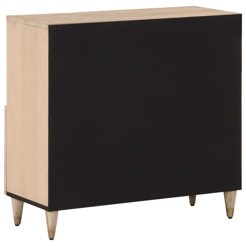 Beistellschrank 80x33x75 cm Massivholz Mango