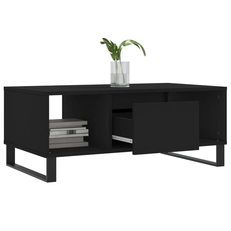 Couchtisch Schwarz 90x50x36,5 cm Holzwerkstoff