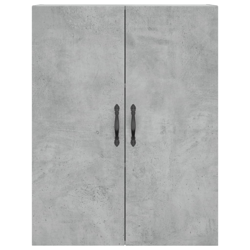 Wandschrank Betongrau 69,5x34x90 cm Holzwerkstoff