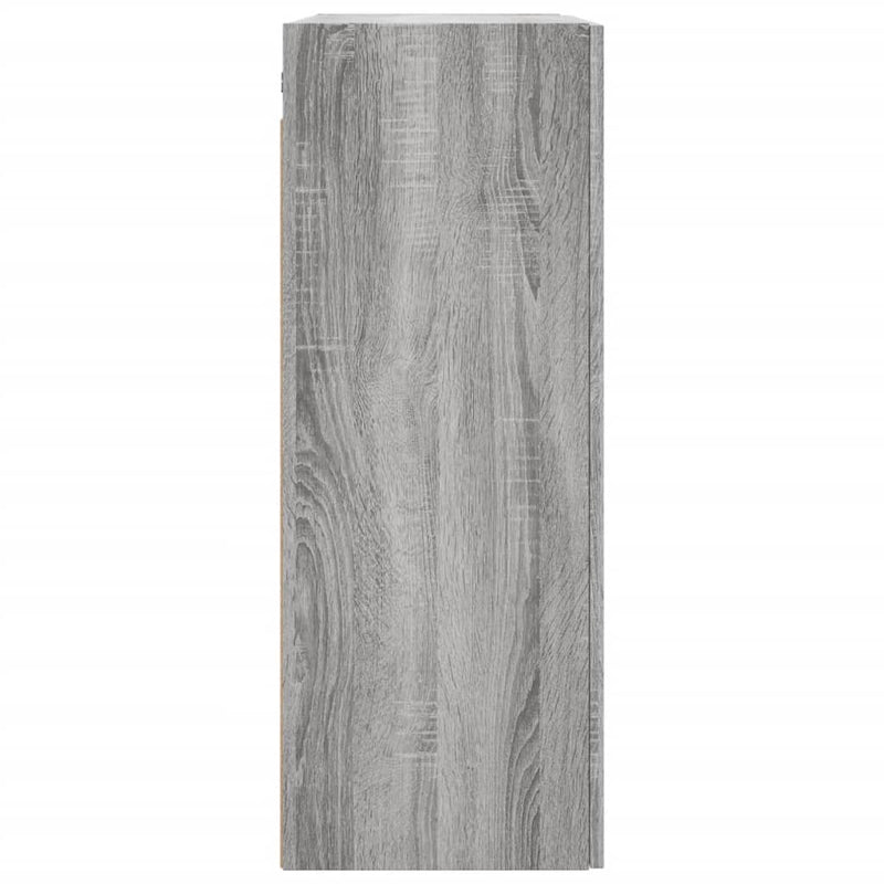 Wandschrank Grau Sonoma 69,5x34x90 cm Holzwerkstoff