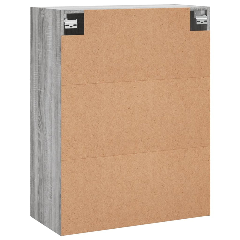 Wandschrank Grau Sonoma 69,5x34x90 cm Holzwerkstoff