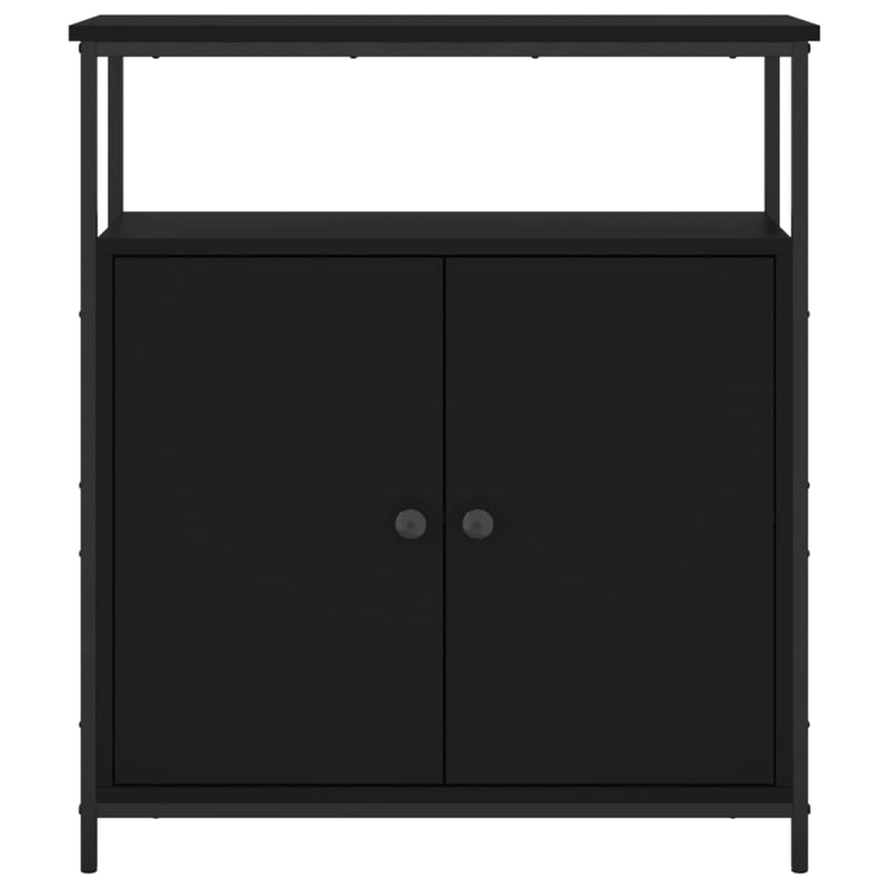 Sideboard Schwarz 70x30x80 cm Holzwerkstoff