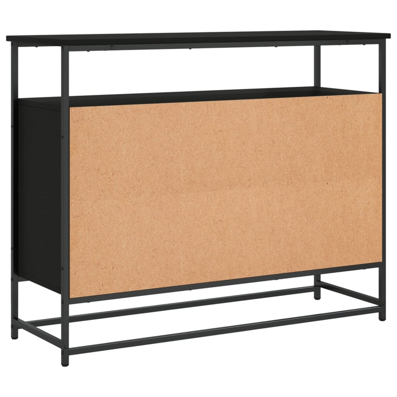 Sideboard Schwarz 100x35x80 cm Holzwerkstoff