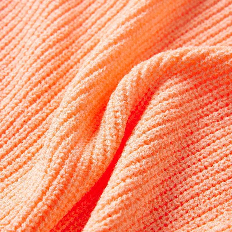 Kinderpullover Gestrickt Hellorange 92