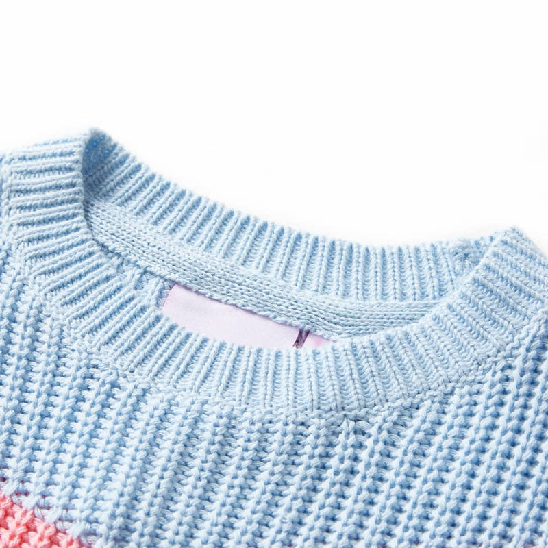 Kinderpullover Gestrickt Blau 140