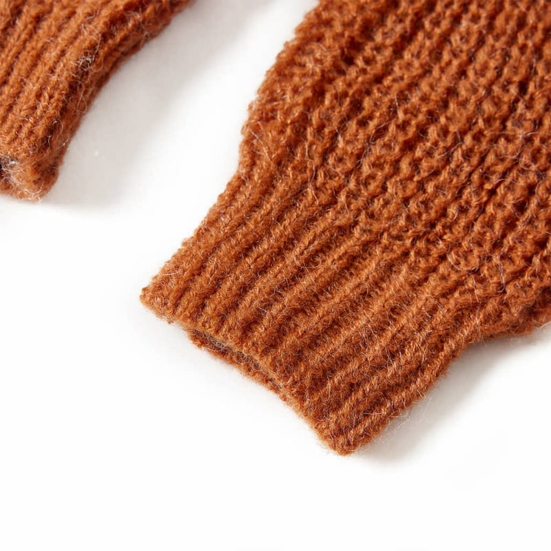 Kinderpullover Gestrickt Cognac 92