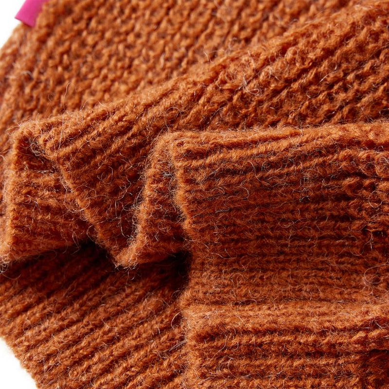 Kinderpullover Gestrickt Cognac 92