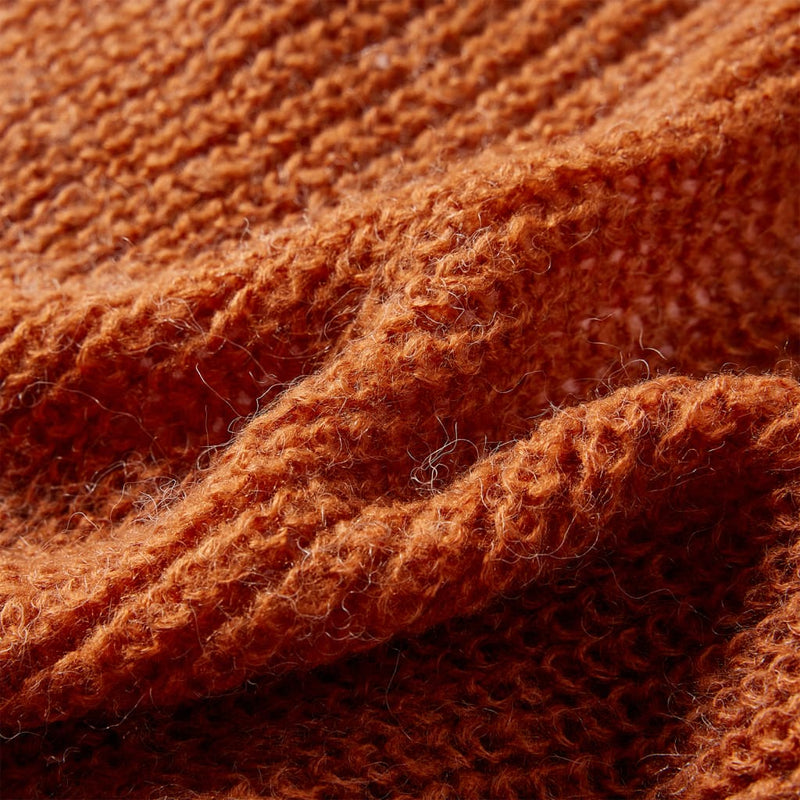 Kinderpullover Gestrickt Cognac 92