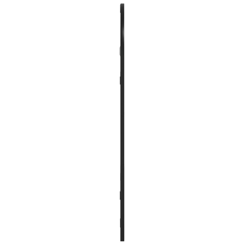 Wandspiegel Schwarz 30x60 cm Gewölbt Eisen