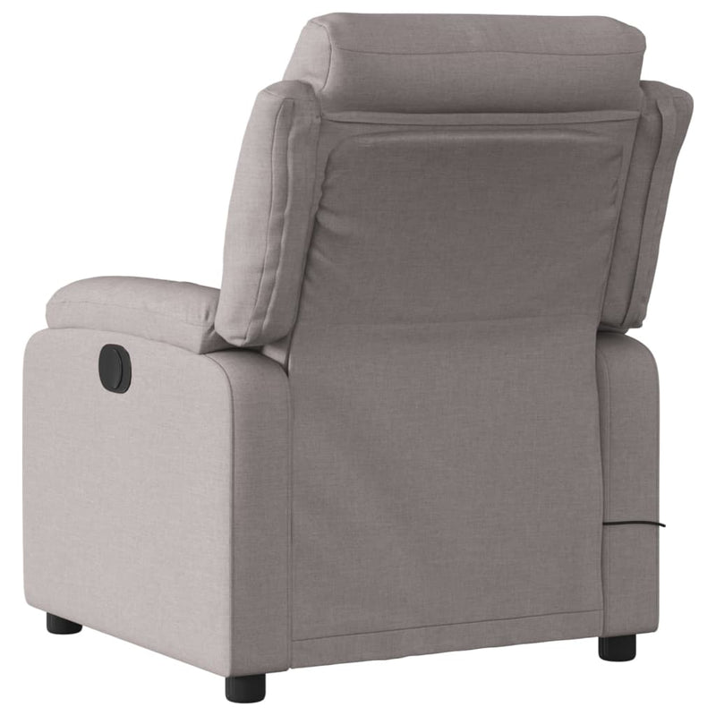 Massagesessel Elektrisch Taupe Stoff