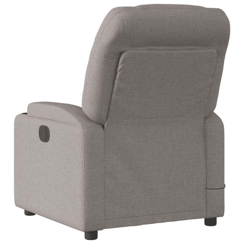 Massagesessel Taupe Stoff