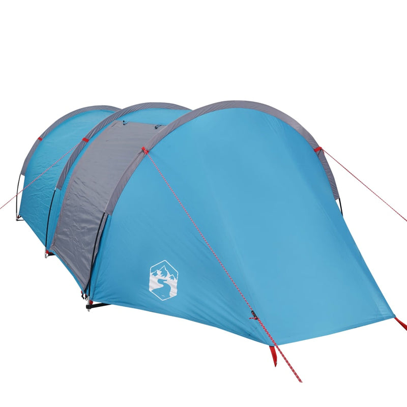 Campingzelt 4 Personen Blau 405x170x106 cm 185T Taft