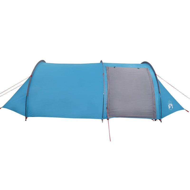 Campingzelt 4 Personen Blau 405x170x106 cm 185T Taft