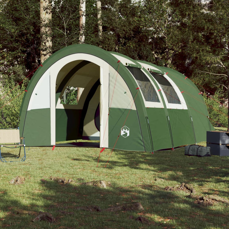 Campingzelt 4 Personen Grün 483x340x193 cm 185T Taft