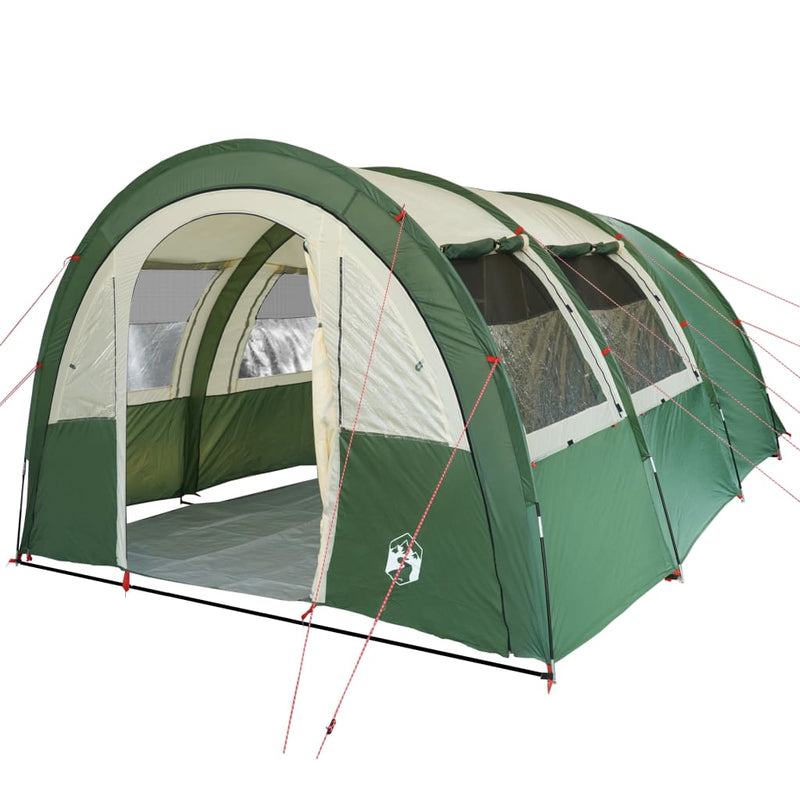 Campingzelt 4 Personen Grün 483x340x193 cm 185T Taft