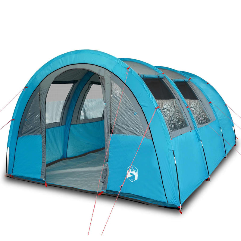 Campingzelt 4 Personen Blau 483x340x193 cm 185T Taft