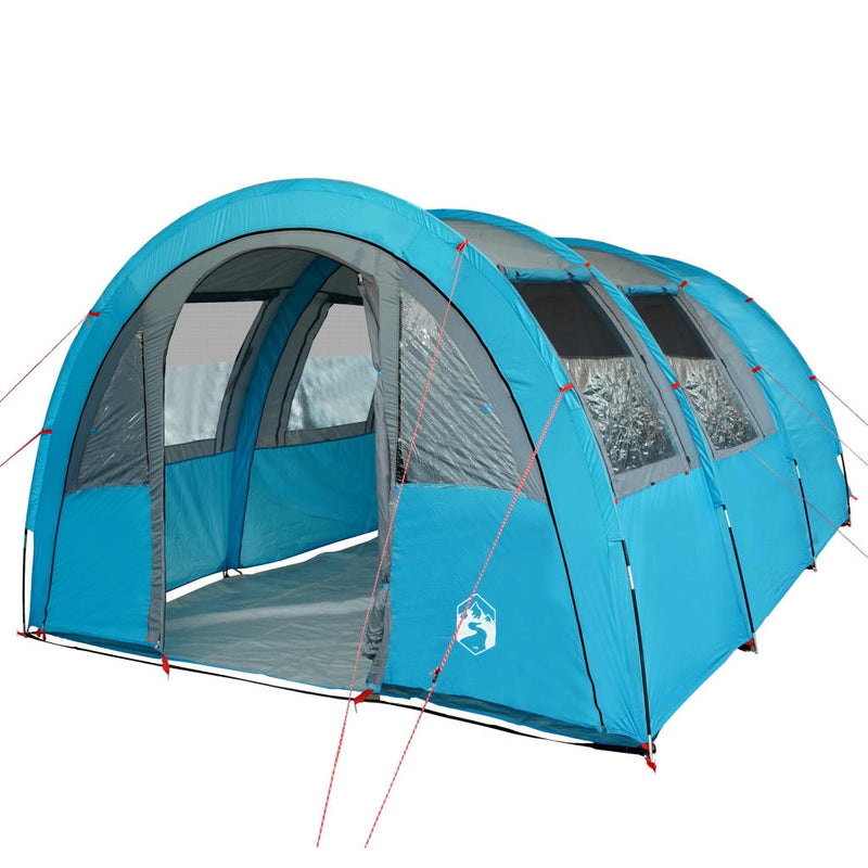 Campingzelt 4 Personen Blau 483x340x193 cm 185T Taft