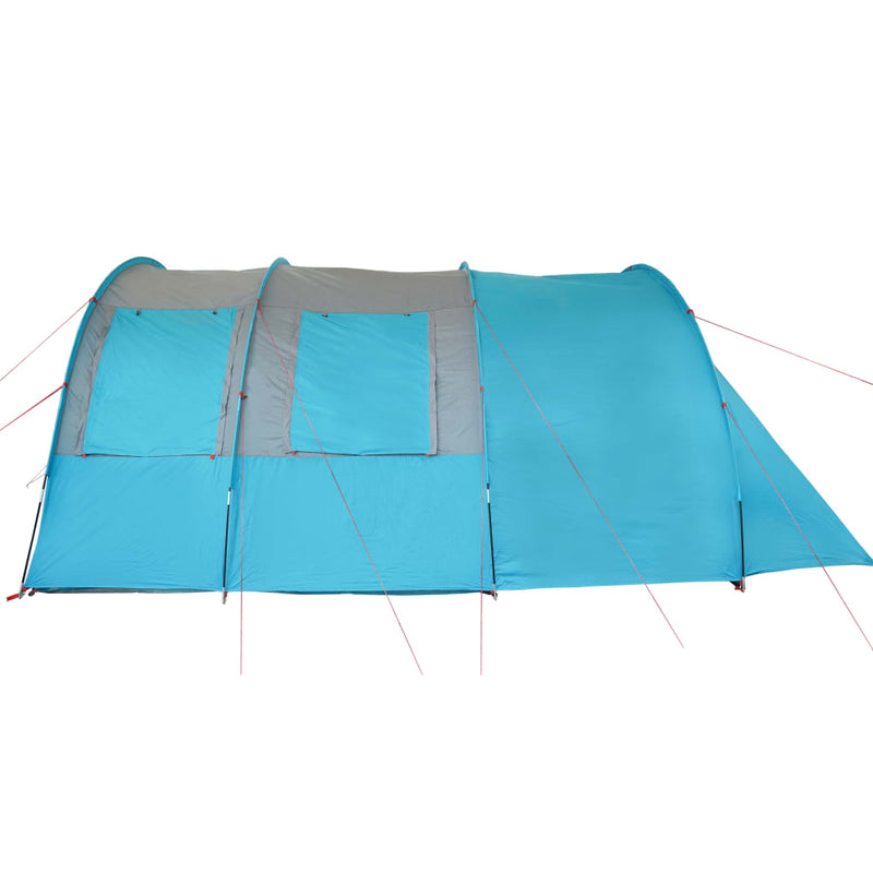 Campingzelt 4 Personen Blau 483x340x193 cm 185T Taft