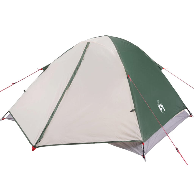 Campingzelt 3 Personen Grün 240x217x120 cm 190T Taft