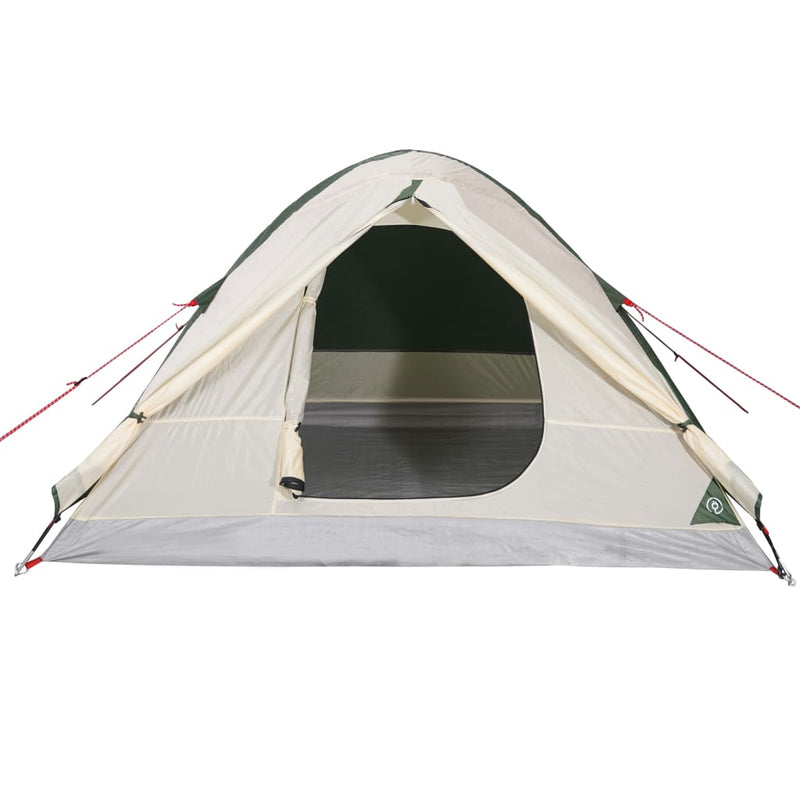 Campingzelt 3 Personen Grün 240x217x120 cm 190T Taft