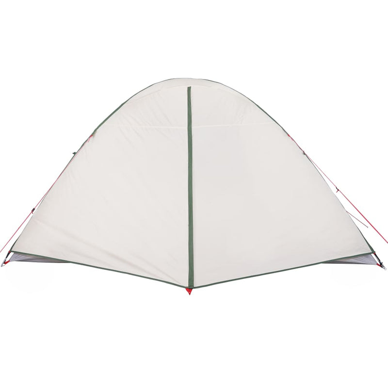 Campingzelt 6 Personen Grün 348x340x190 cm 190T Taft