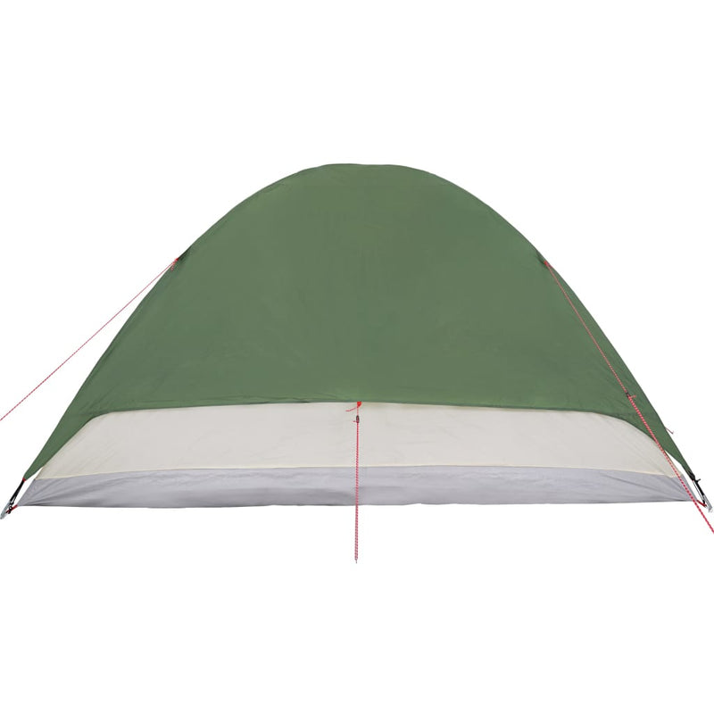 Campingzelt 6 Personen Grün 348x340x190 cm 190T Taft