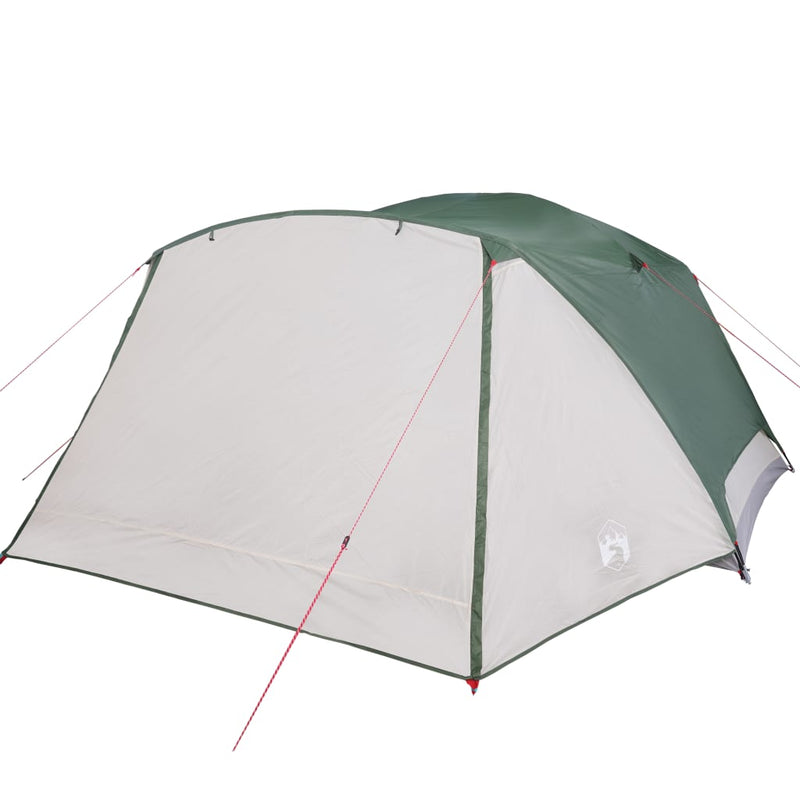 Campingzelt 4 Personen Grün 350x280x155 cm 190T Taft