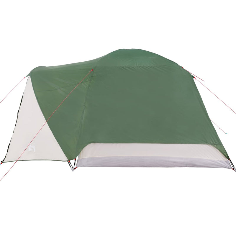 Campingzelt 4 Personen Grün 350x280x155 cm 190T Taft