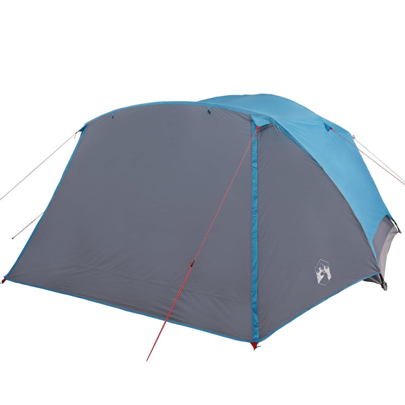 Campingzelt 4 Personen Blau 350x280x155 cm 190T Taft