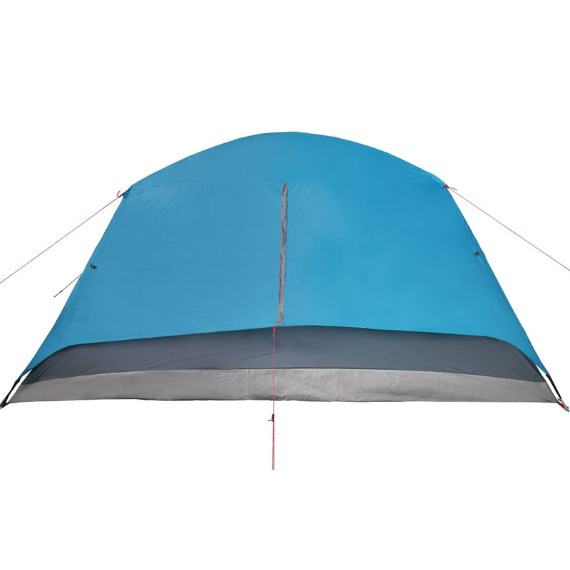 Campingzelt 4 Personen Blau 350x280x155 cm 190T Taft