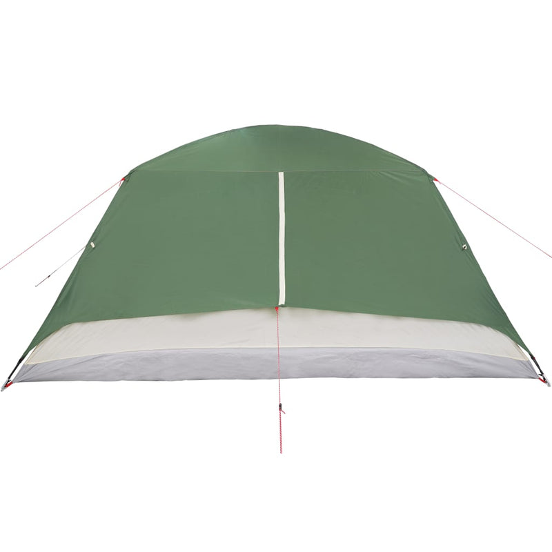 Campingzelt 6 Personen Grün 412x370x190 cm 190T Taft