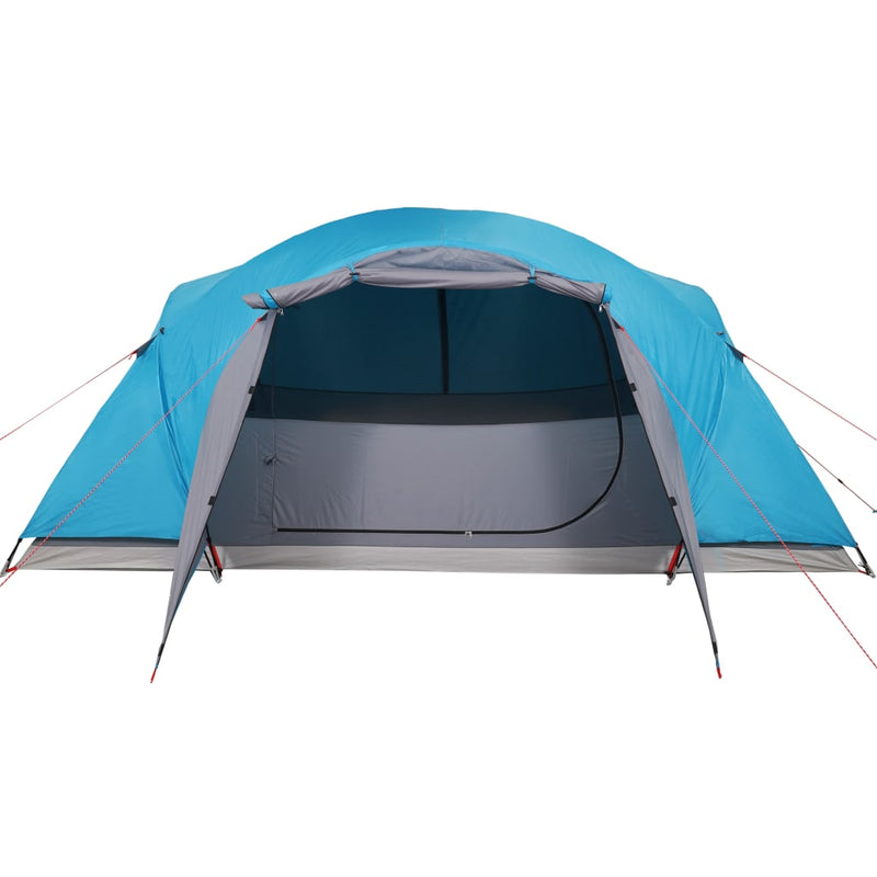 Campingzelt 8 Personen Blau 360x430x195 cm 190T Taft